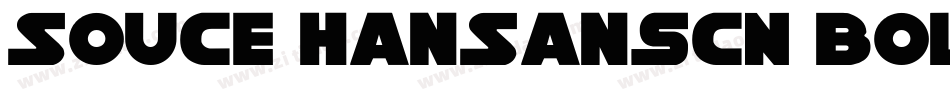 Souce HanSansCN Bold字体转换